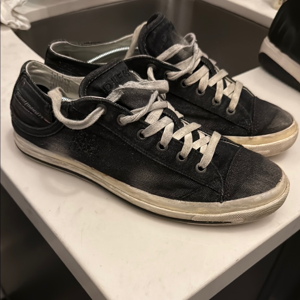Diesel Black and White Sneakers